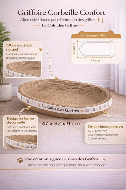 Griffoir Corbeille Confort – Le Coin des Griffes